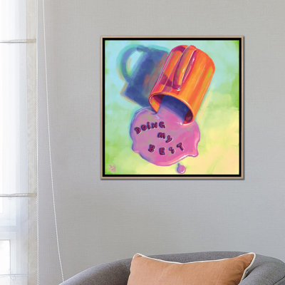 «Doing My Best», reproduction d'art sur toile encadrée