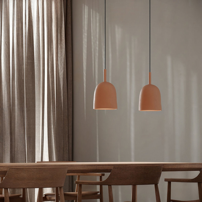 Vessel Pendant Light, Black, Blossom, 18.5'' H x 9'' W x 9'' D