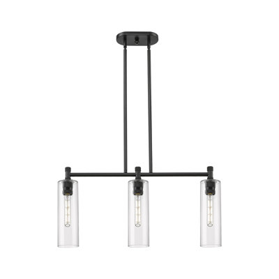 Crown Point 3 Light Stem Hung Island Light