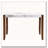 46.5" Modern Dining Table