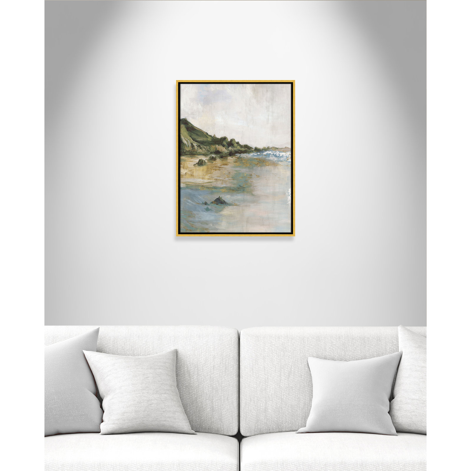 Cordoba "Tide's Edge" Print, 25.5" H x 19.5" W, Gold