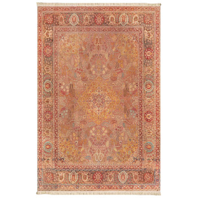 Muted Saffron Traditional Area Rug