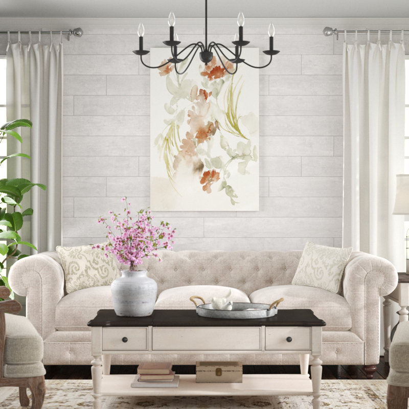 Abstracting Flowers I by Jennifer Goldberger - Painting Print, 122cm H x 81cm W, Wrapped Canvas