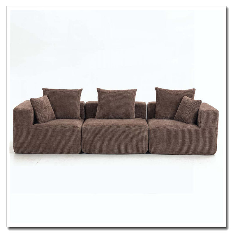 Modular Sectional Sofa, Brown