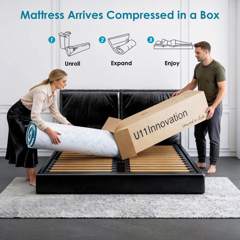 Matelas en mousse viscoélastique gélifiée 14 po, Très grand lit