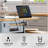 53Inch Large Kitchen Island With Drop Leaf,Power Outlet,Door Internal Storage Rack,Rolling Kitchen Cart On 5 Wheels With 5 Open Side Racks For Kitchen,Dining Room,Grey Blue(Not Include Bar Stools)-1741221841