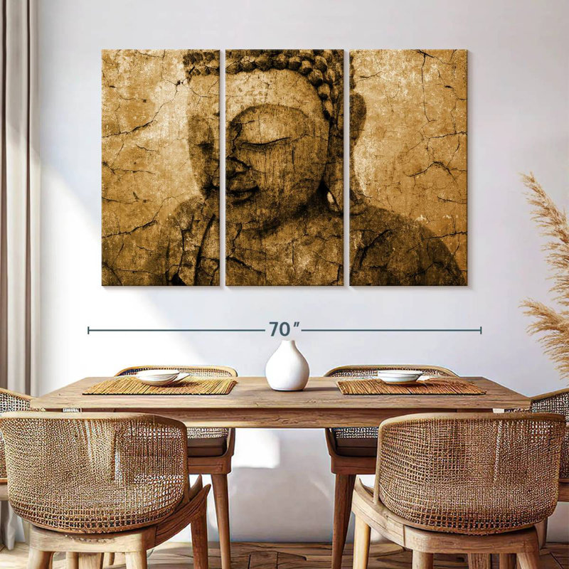 Adella Old Buddha, 42" H x 65" W