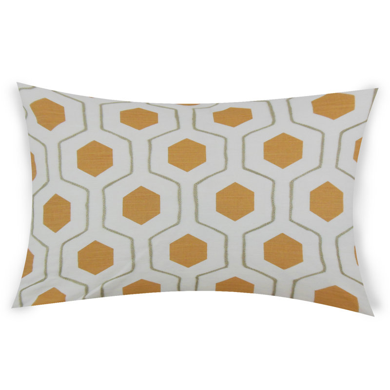  Housse et insert rectangulaires en coton, Orange, 12 po x 24 po