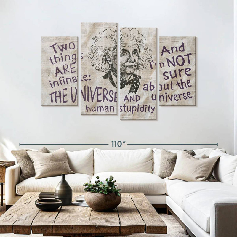 Tergel Infinite Universe And Stupidity, 54" H x 84" W