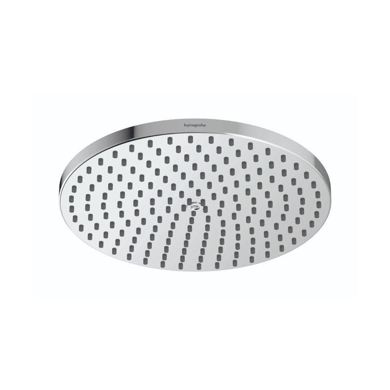 hansgrohe Raindance S Showerhead 240 1-Jet PowderRain, 1.75 GPM, Chrome, 1.75 GPM