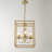 Ombret 4-Light Square Woven Rattan Chandelier
