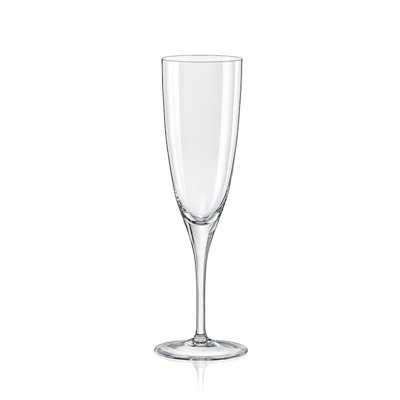 Shelva Crystal Champagne Flutes 220ml - Set of 6
