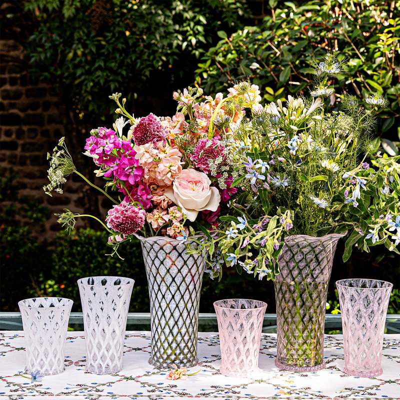 Trellis Tumbler, 14 Oz., Blush