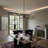 8 - Light 38"W Dimmable Classic/Traditonal Candle Style Black Chandelier for Kitchen Island.-1112113619