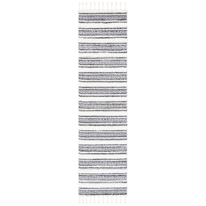 Tapis marocain à poils longs Performance, Tapis de couloir 2 pi 3 po x 8 pi