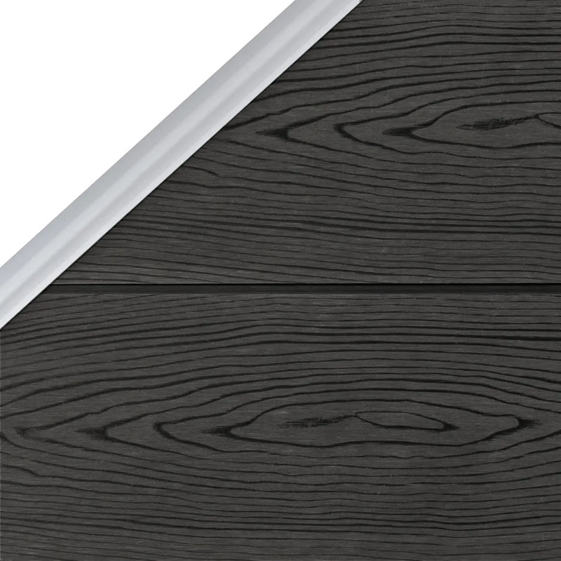 Fence Panel WPC 95x(105-180) cm, Grey