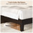 Farmhouse Wood Bed Platform with Headboard-2140697803-2140697814