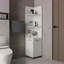 Grande armoire de rangement 2 portes 4 tablettes