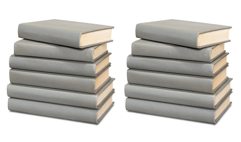 Shagreen Hand Painted Sports Decorative Book, Gray