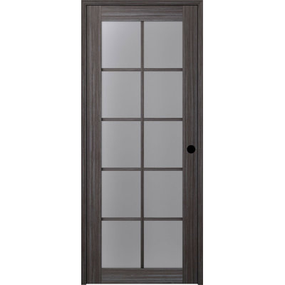 Porte intérieure pré-montée en bois manufacturé et en verre Palladio 10-Lite DIY