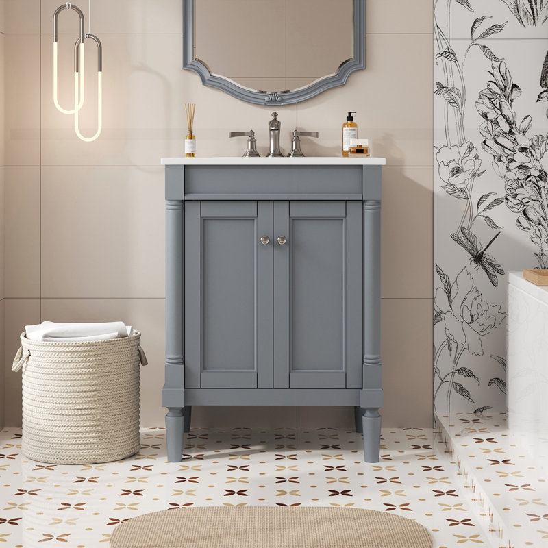 Meuble-lavabo 30 po avec lavabo en céramique