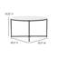 Modern Laminate Coffee Table with Crisscross Frame-1825918865-1825918871