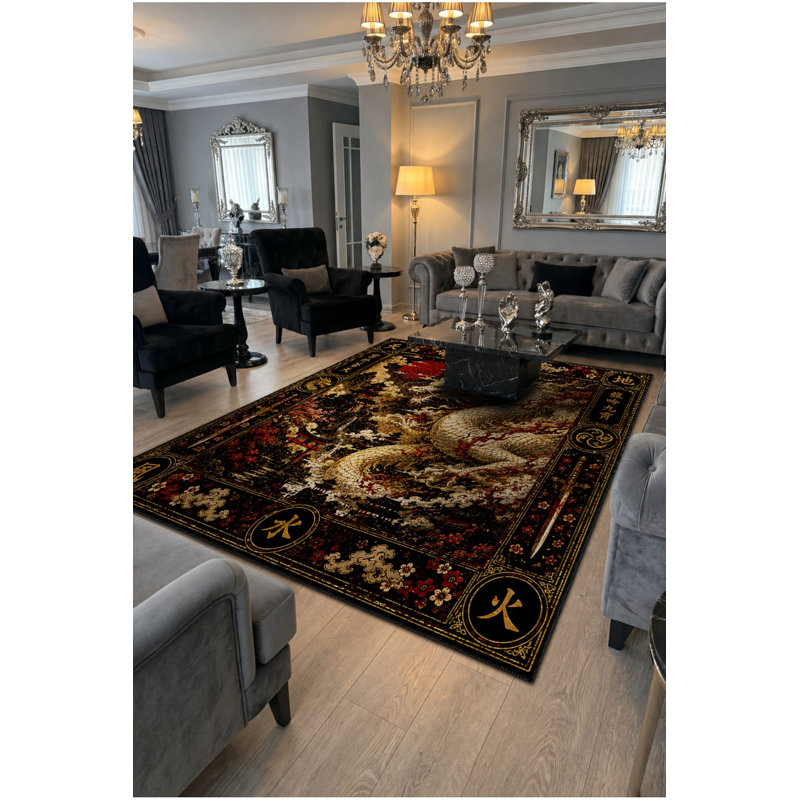 Tapis tissé à la crème Mosso, 4'11" x 7'7"