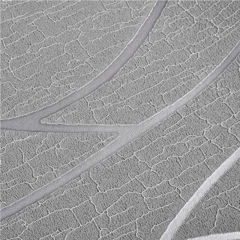 Smoke Grey 3D Stripe Non Woven Wallpaper Roll 950cm