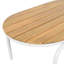 Ensemble de 3 chaises longues de patio avec table d'appoint en acacia-821271177