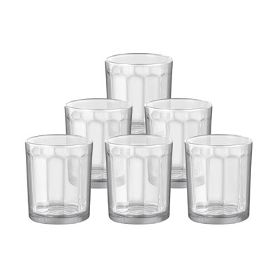 Ensemble de porte-votives de table en verre 6 pièces