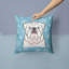  Coussin Snowflake English Bulldog 14 "-493376512
