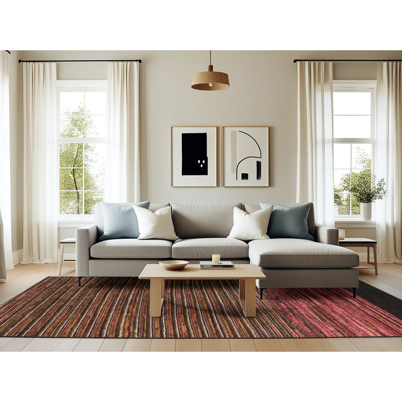 Tapis abstrait moderne 5187, Rectangle 6 pi x 9 pi