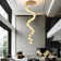 Dimmable Alabaster Cluster Chandelier with Alabaster Shade (Bulbs Included)