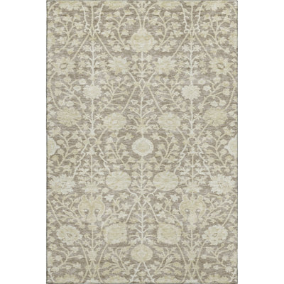 Premium Machine Washable Dahl AMF1086 Floral Rug