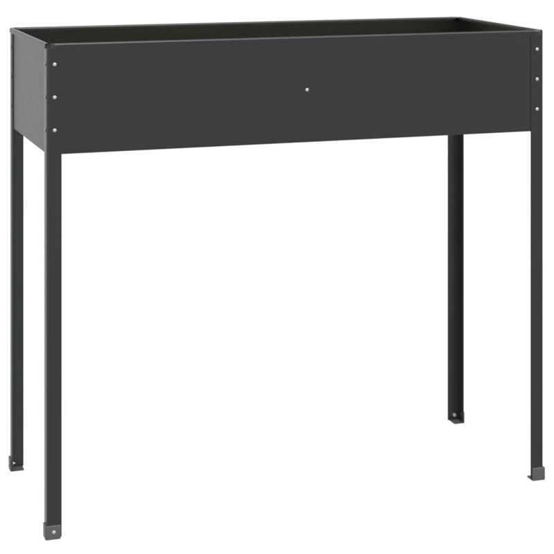 Pragna Metal Pot Planter, Anthracite