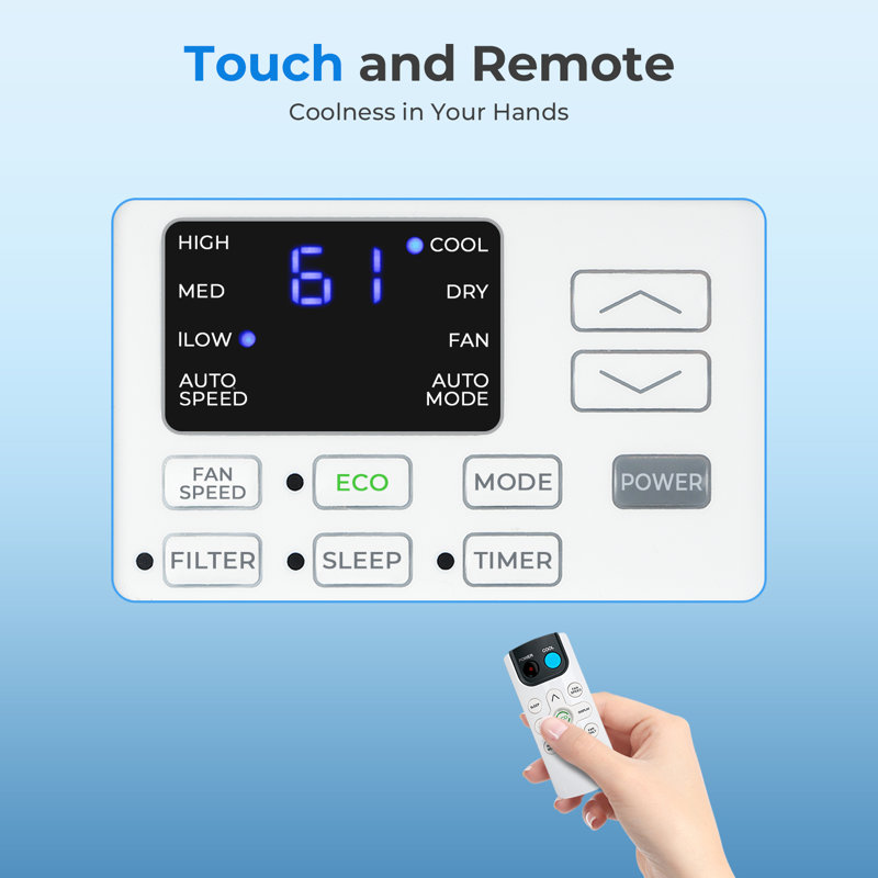 10000BTU Cooling Only Window Room Air Conditioner With Remote Control for Home/Office/Dorm