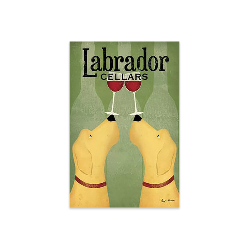 Labrador Cellars, impression sur verre acrylique, H 24 po x l 16 po x P 0,25 po