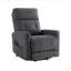 Fauteuil inclinable électrique 1 pièce Power Lift avec massage et confort thermique gris foncé