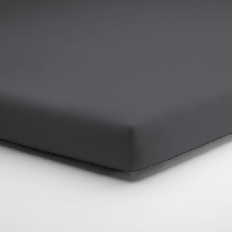 Jersey-Elasthan Cotton Blend Jersey Knit Fitted Sheet, 120 - 130cm x 200 - 220cm, Platinum