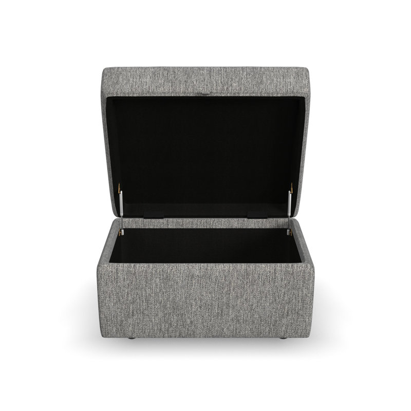 Canapé modulaire rembourré avec repose-pieds 6 pièces Flex, Mélange de polyester gris caillou foncé