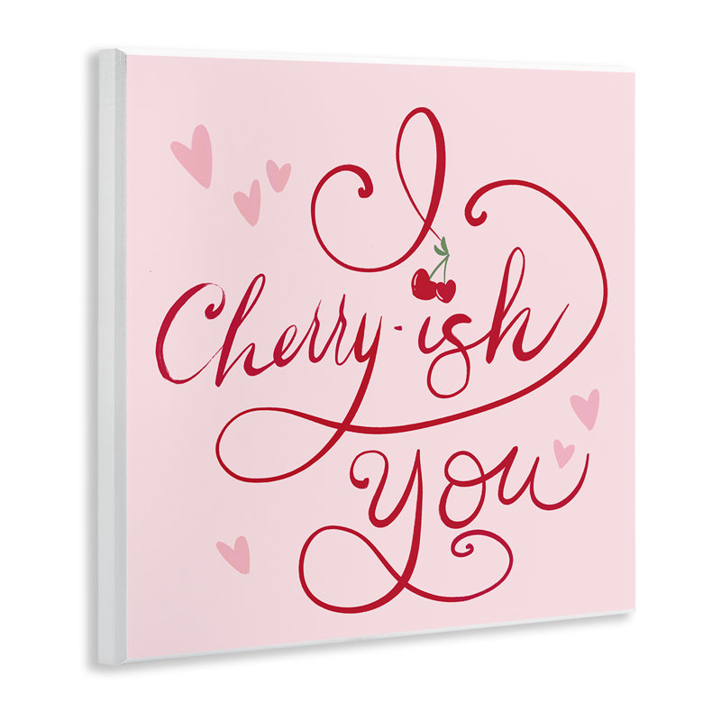 Plaque murale Cherry-ish You Pun, design par Lucille Price