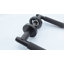 Connaught Knurled Lever on Rose Matt Black