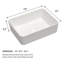Stufurhome 15'' White Ceramic Rectangular Bathroom Sink