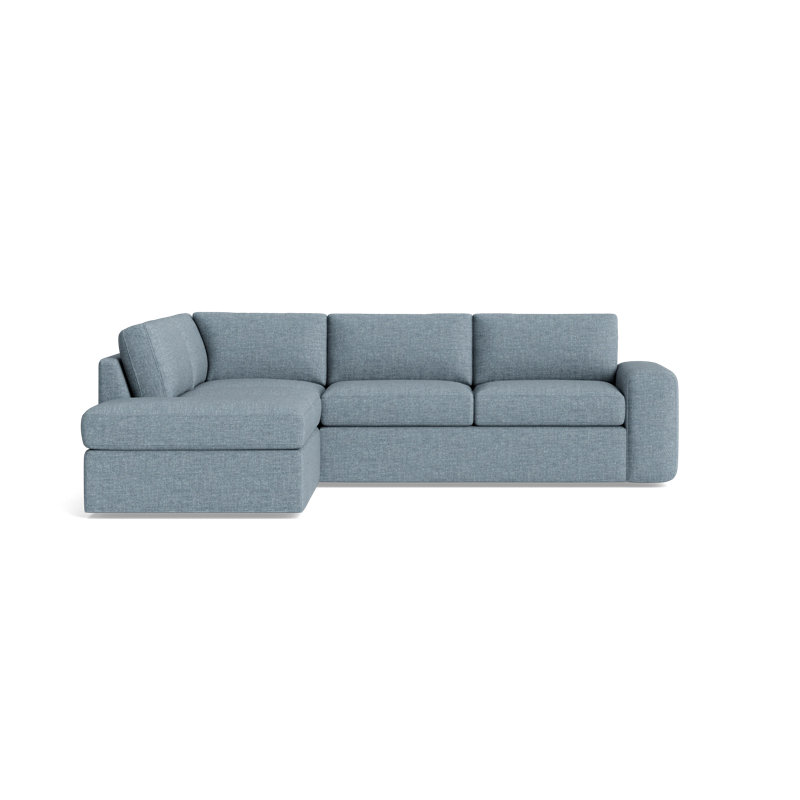 The OG Sectional, Plush Woven - Tan, Left Hand Facing