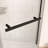 Bathroom Pivot Shower Enclosure - 1/4" Tempered Clear Glass Matte Black For Appeal Visual-118630621