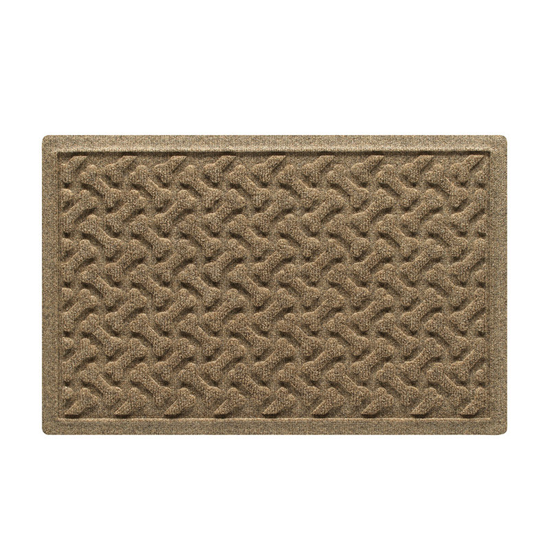 Tapis d'extérieur pour animaux WaterHog® Dogbone Répétition 18 po x 27 po, H 18 po x l 27 po, Beige