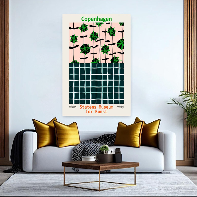 Contemporary Art Abstract Bold Classic Architecture Art by Annick - Wrapped Canvas Print, 152.4 cm H x 101.6 cm W