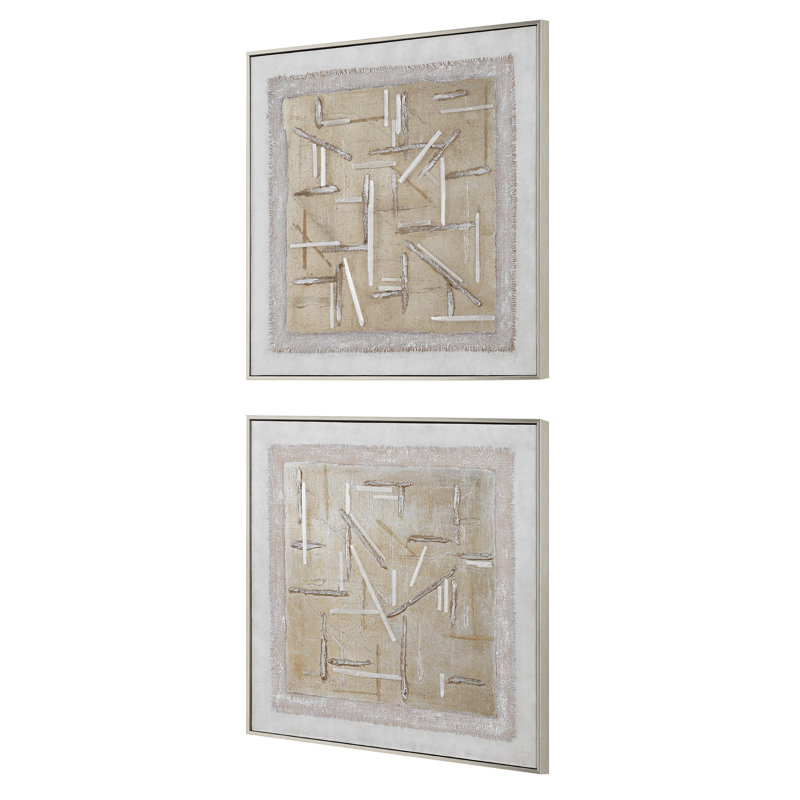 Uttermost Unpredictable Hand Painted Canvases