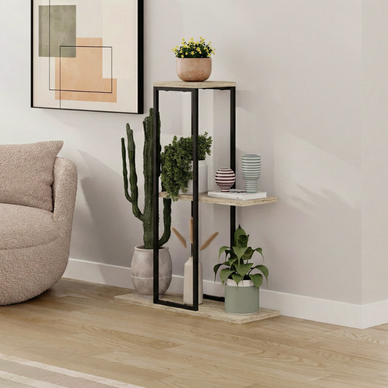 Plant Stand - Set of 6, Travertine