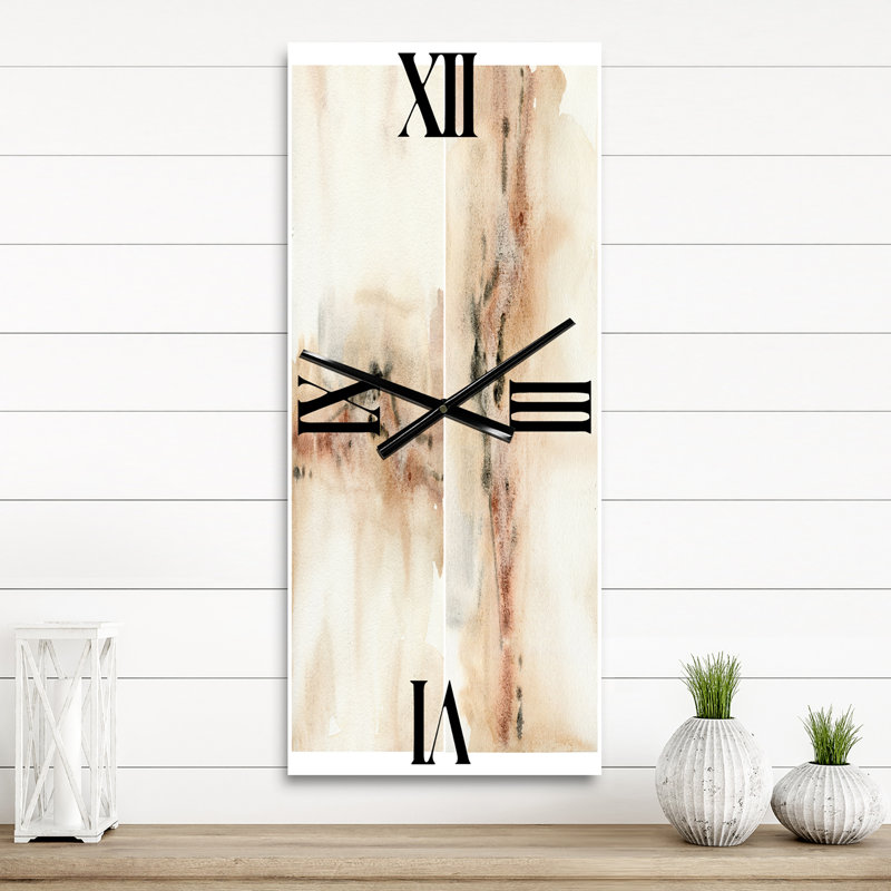 Horloge murale abstraite et taches, Grand